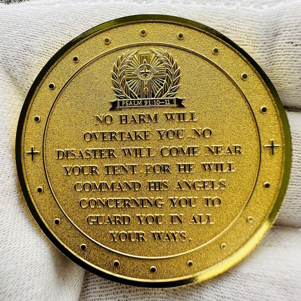 The Archangel Michael Watches Over Us Commemorative Challenge Coin Medal Gift