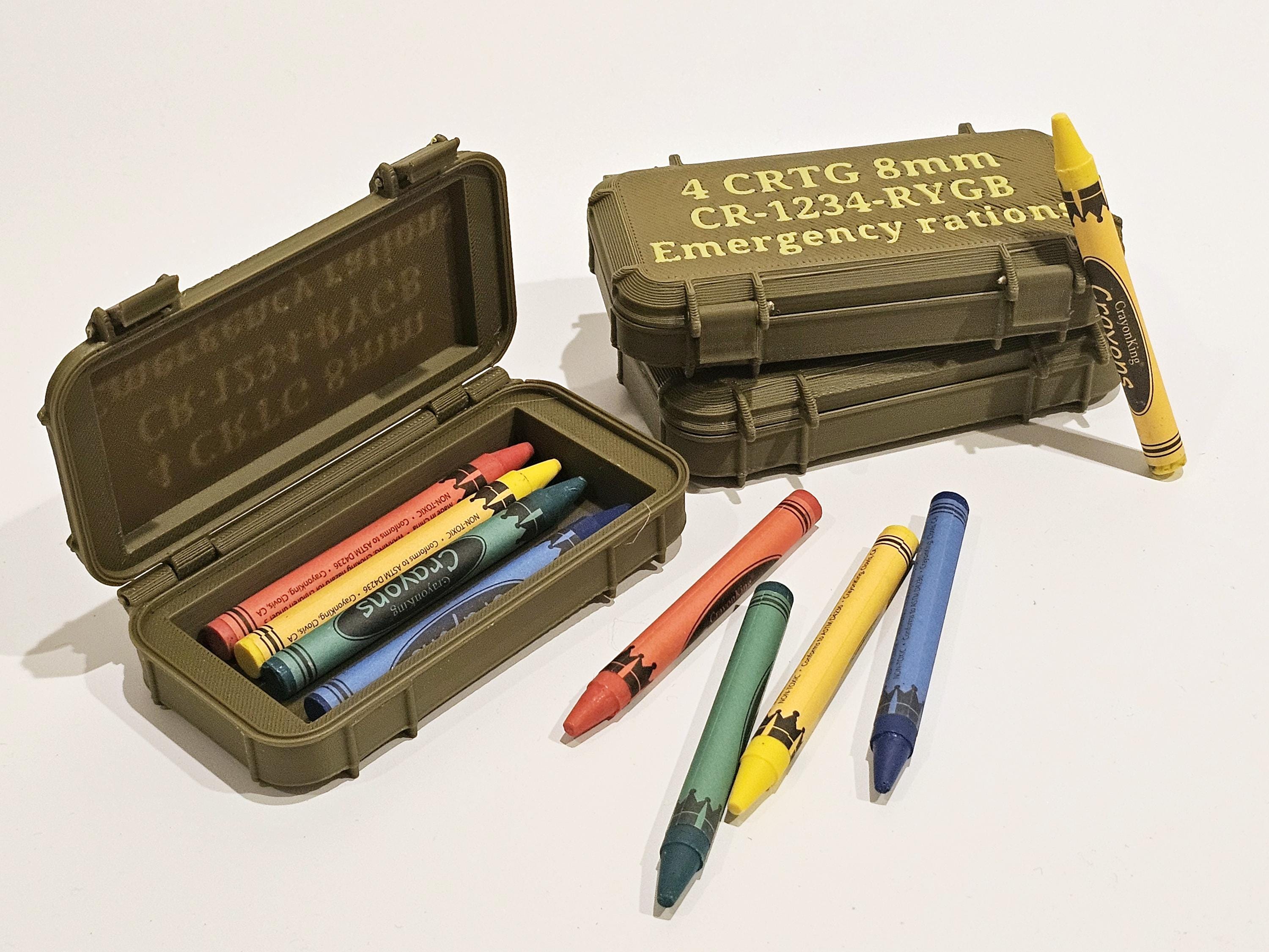 Crayon Eater USMC Tactical Ammo Case Gag Gift Marine Corps