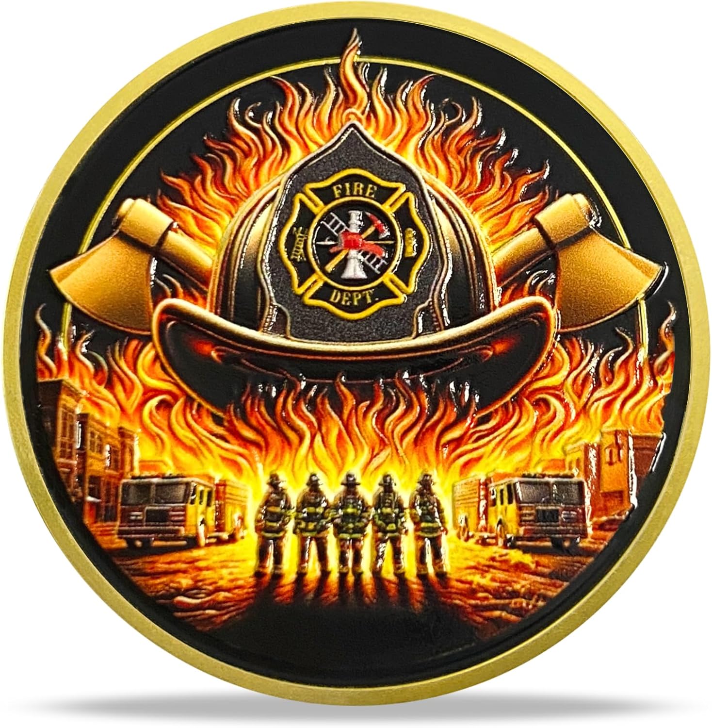 Firefighter Fire Rescue Challenge Coin