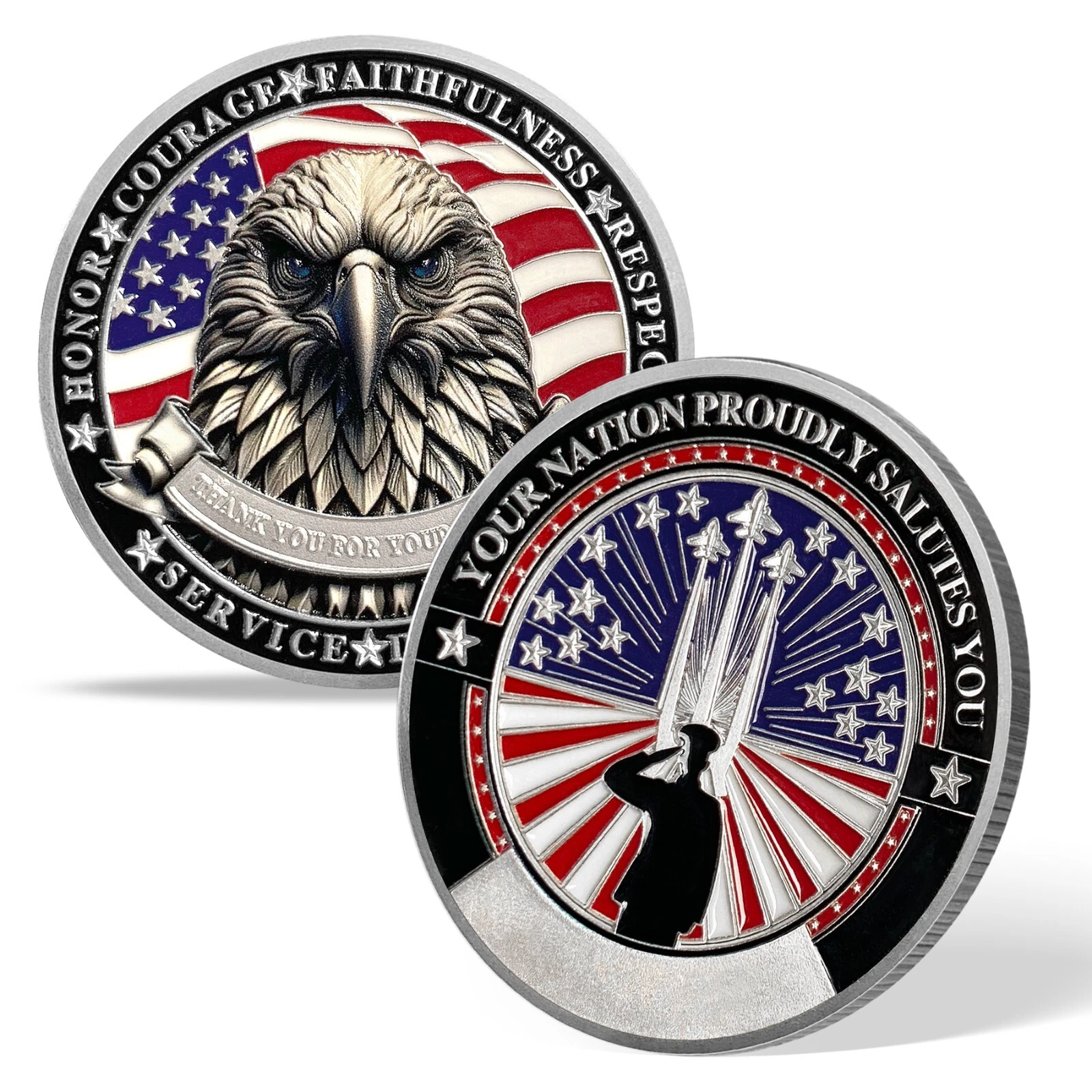 United States Veteran Challenge Coin | Thank You For Your Service Military Coin