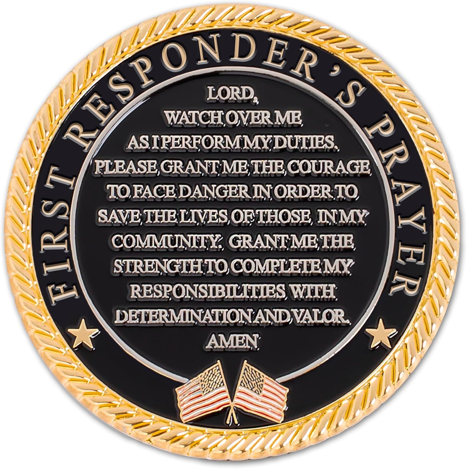 EMS-EMT First Responder Prayer Coin