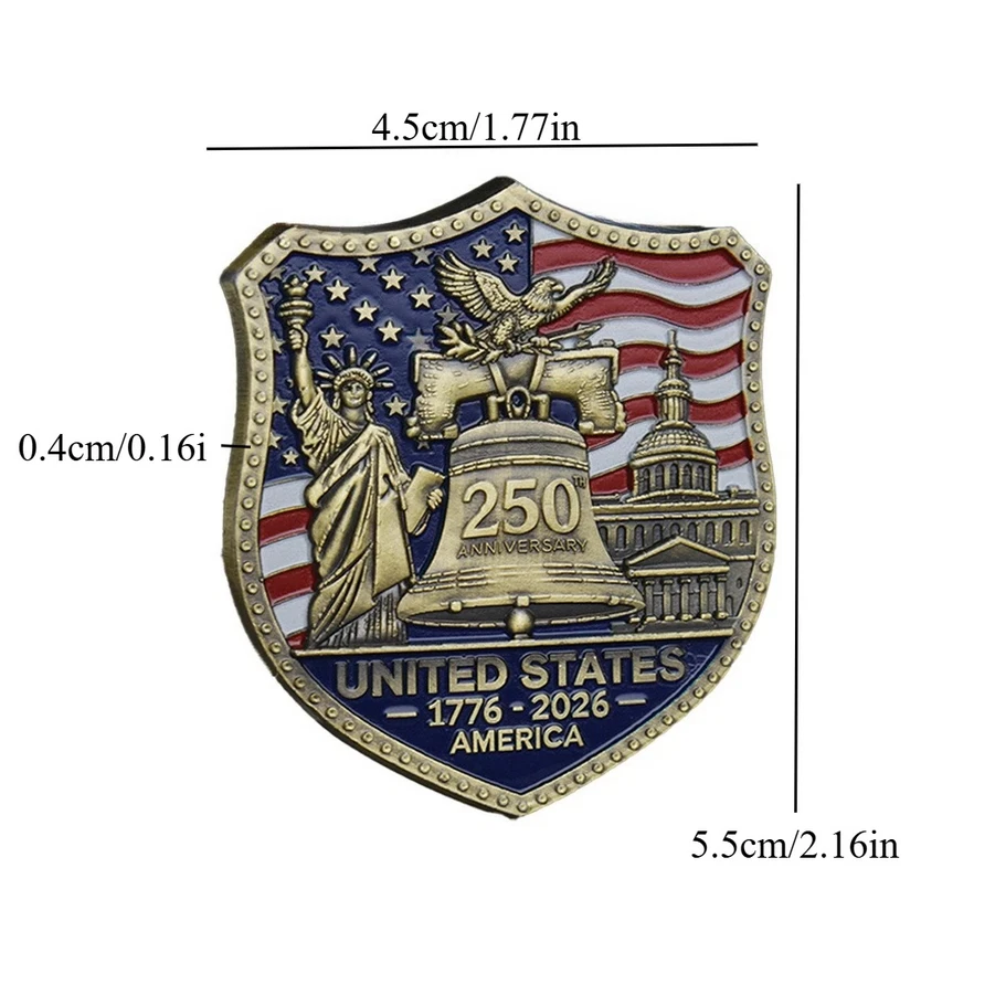 United States 250th Anniversary Challenge Shield Coin