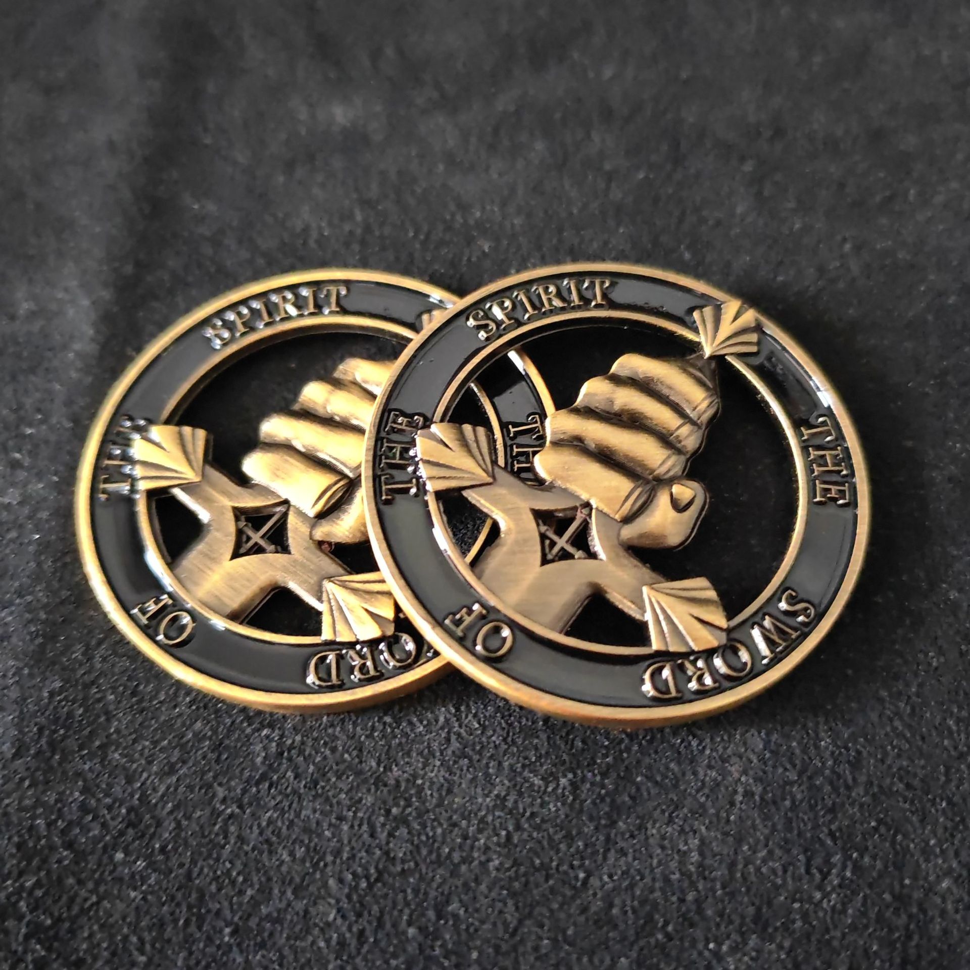 Sword of the Spirit Christian Faith Prayer Token Coin 