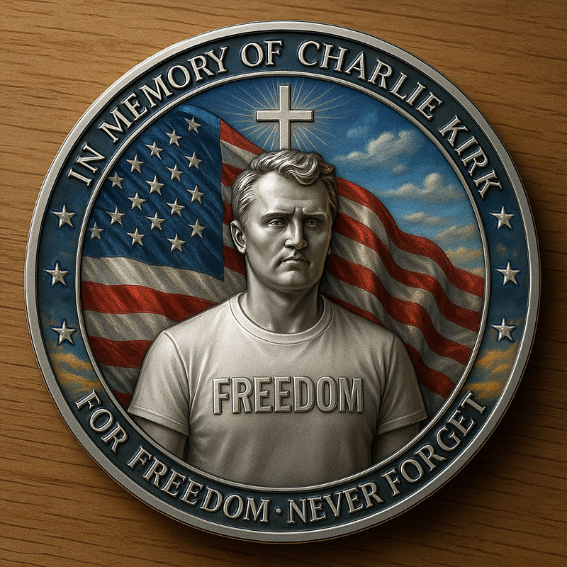 🕯️A True Patriot commemorative coin - Charlie Kirk Memorial Coin