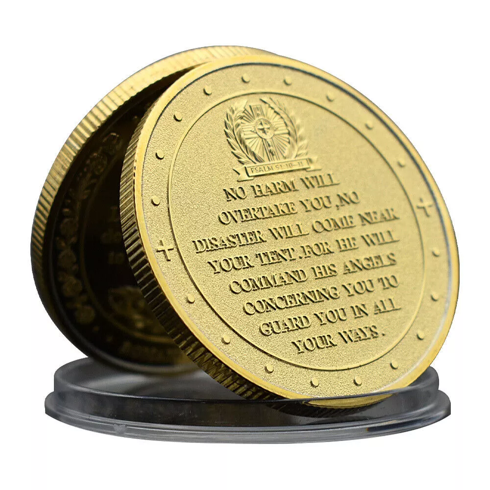 The Archangel Michael Watches Over Us Commemorative Challenge Coin Medal Gift