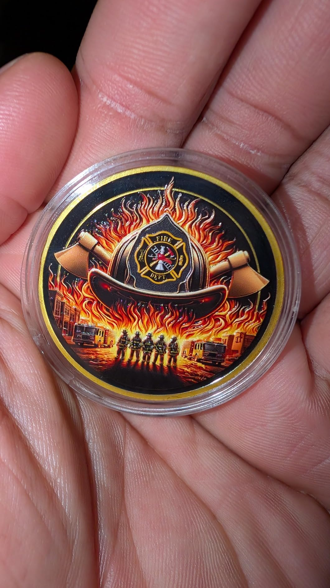 Firefighter Fire Rescue Challenge Coin