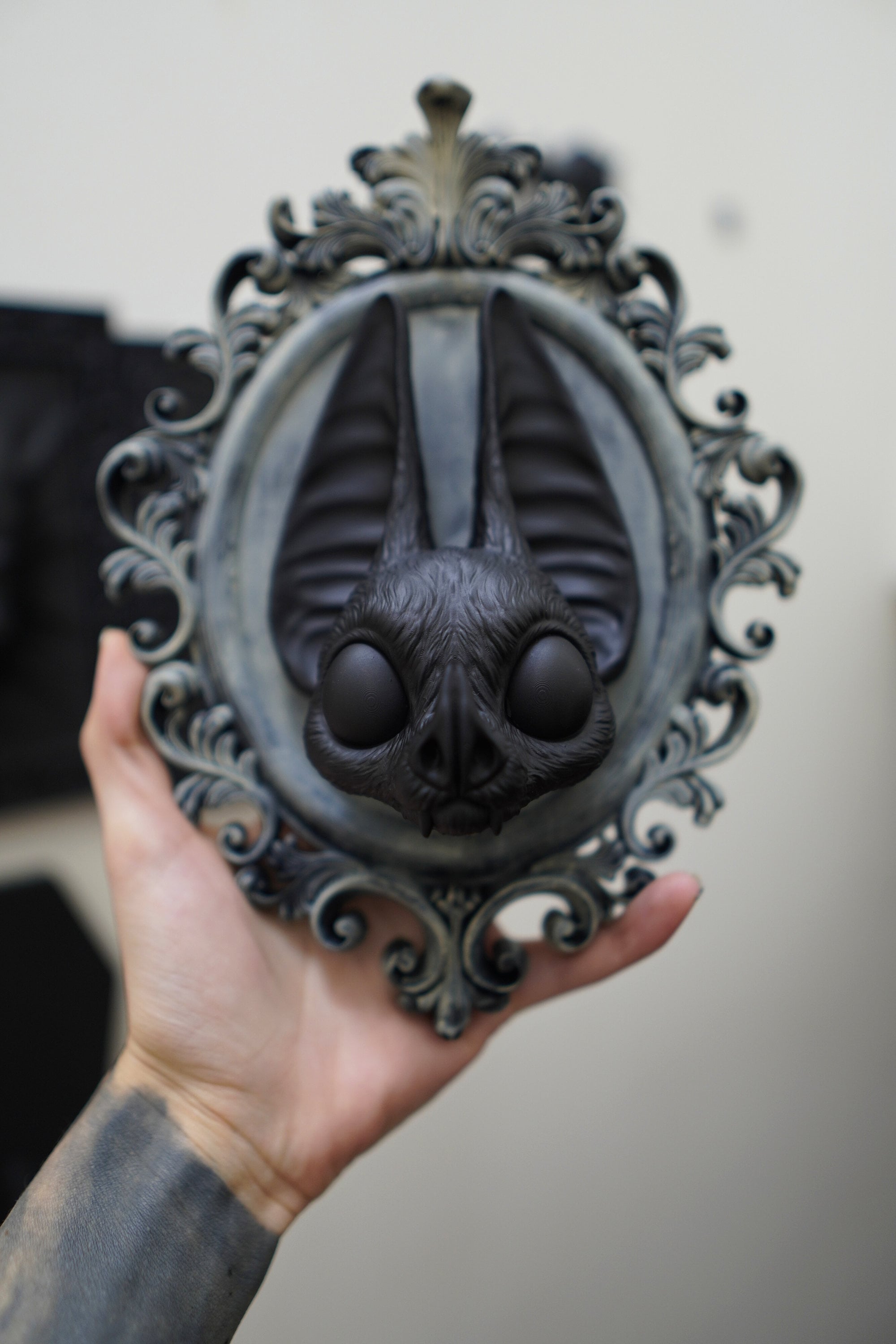 Baroque Cat Frame Gothic Halloween Wall Decor