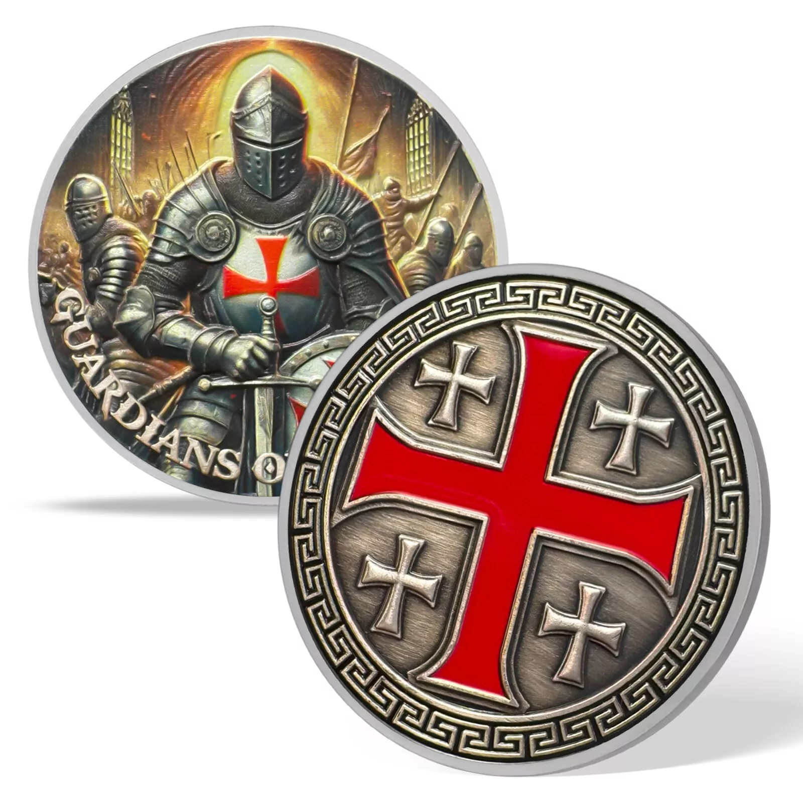 '' Armor Of God'' Knights Templar Challenge Coin