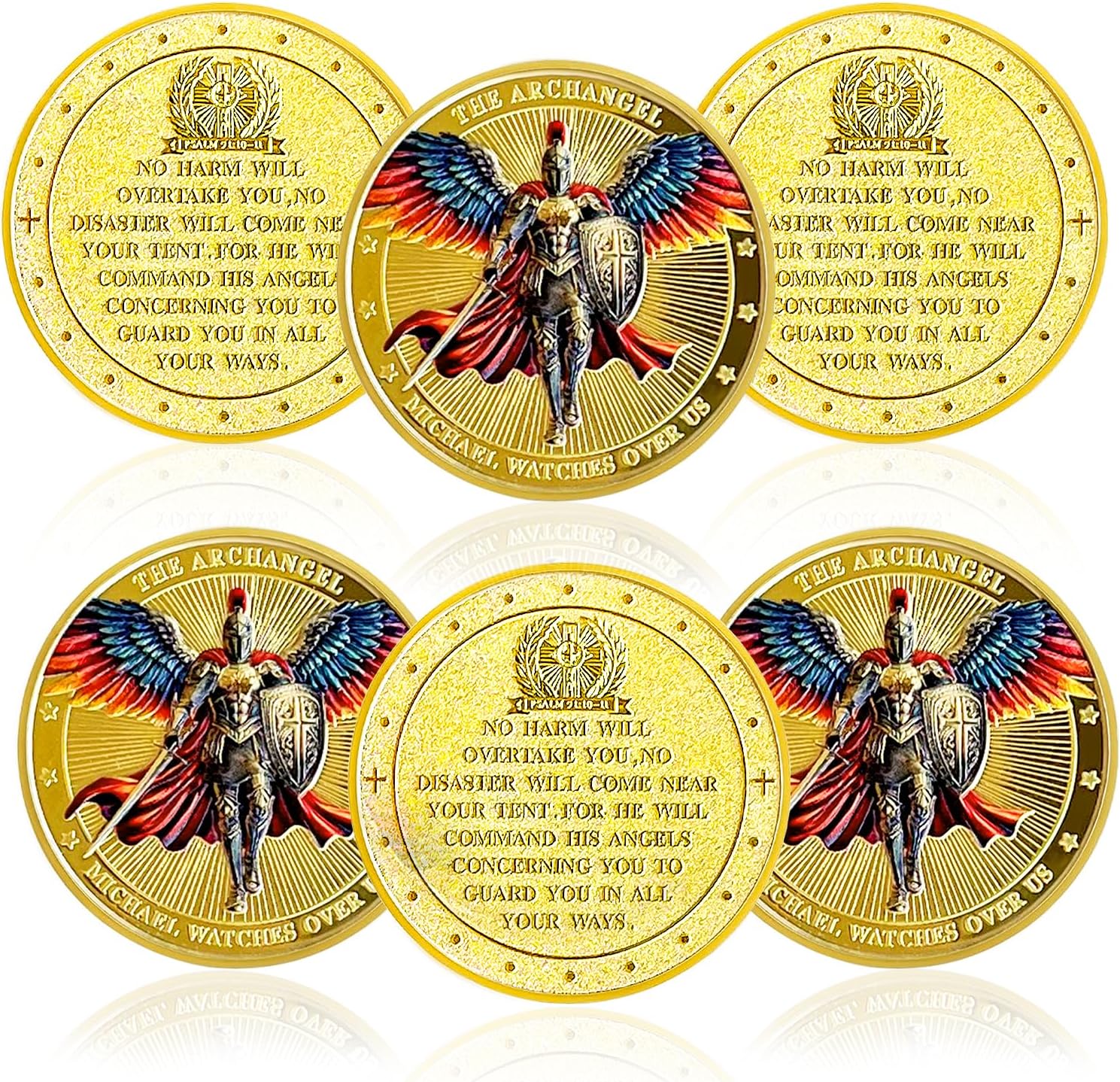 The Archangel Michael Watches Over Us Commemorative Challenge Coin Medal Gift