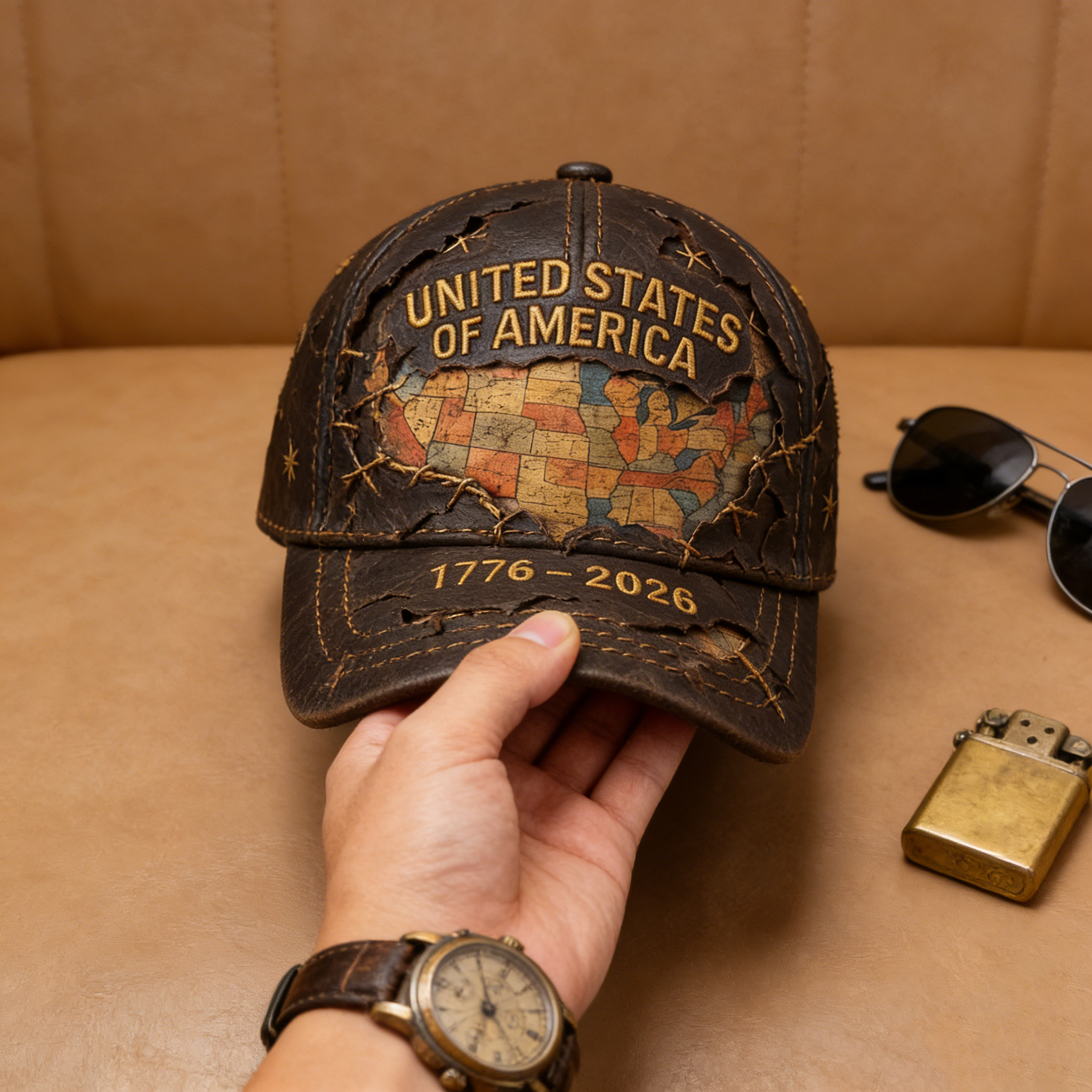 🔥🔥US 250th Anniversary Printed Casual Hat-BUY 3 FREE SHIPPING