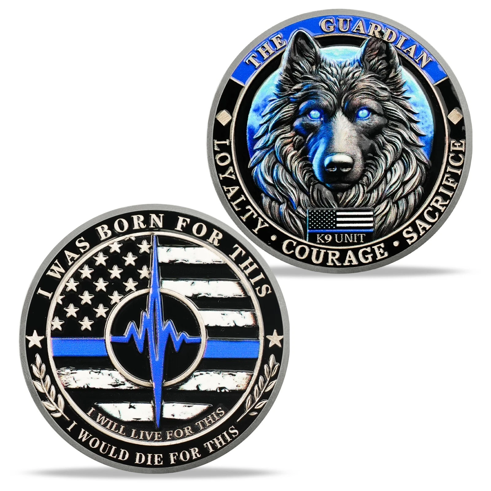 🐾 Police K9 Guardian Challenge Coin