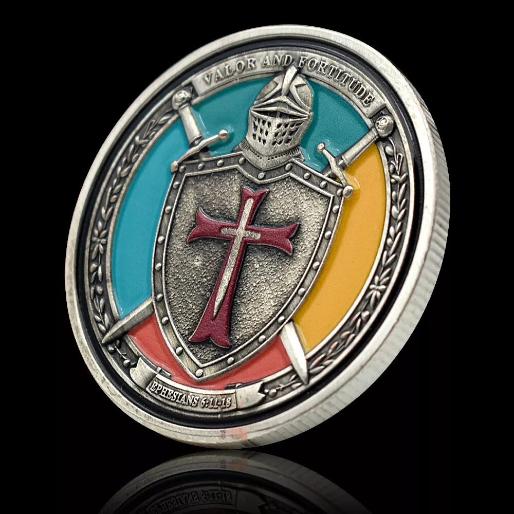Armor of God Challenge Coin Knight Metal Crafts
