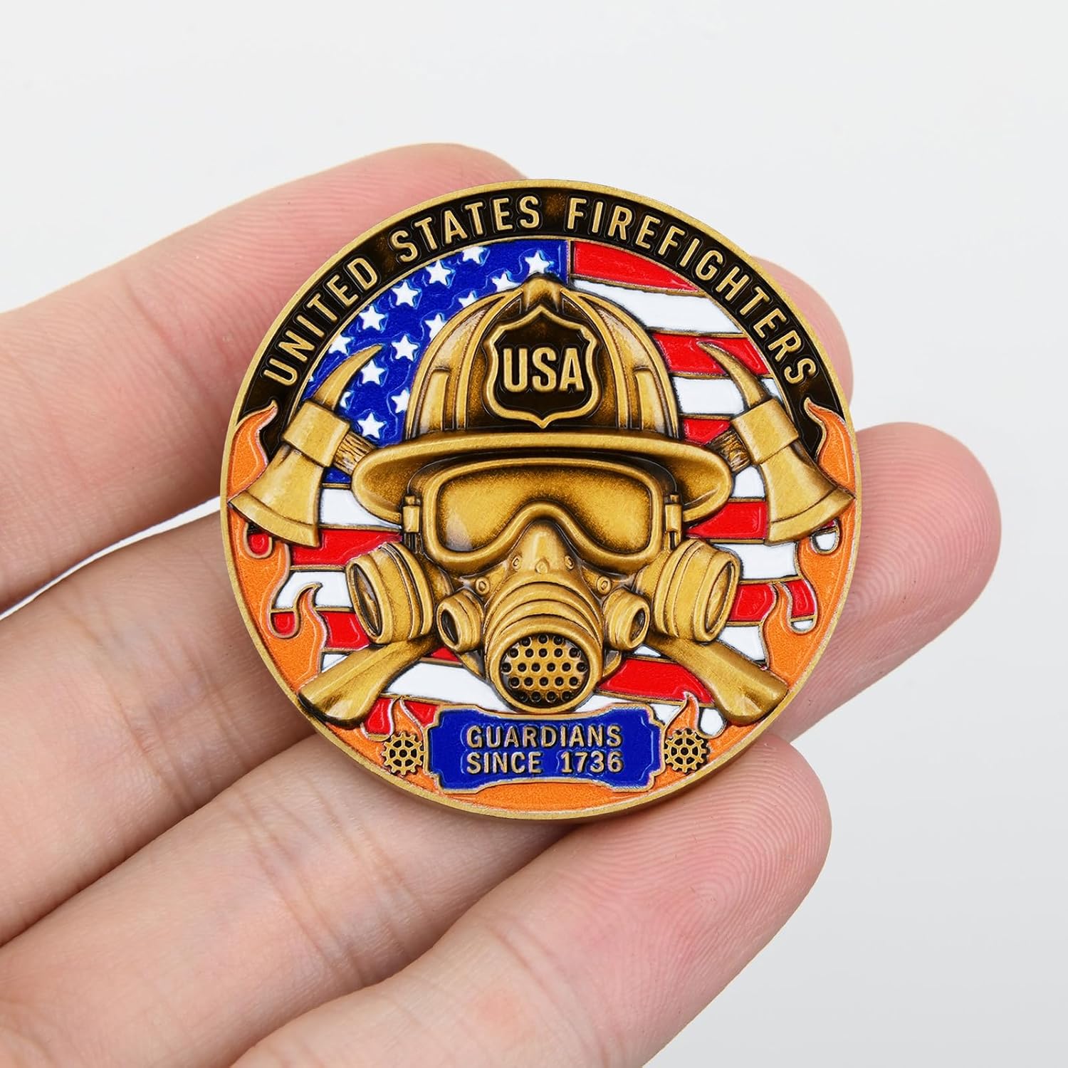 Firefighter Heroism Challenge Coin