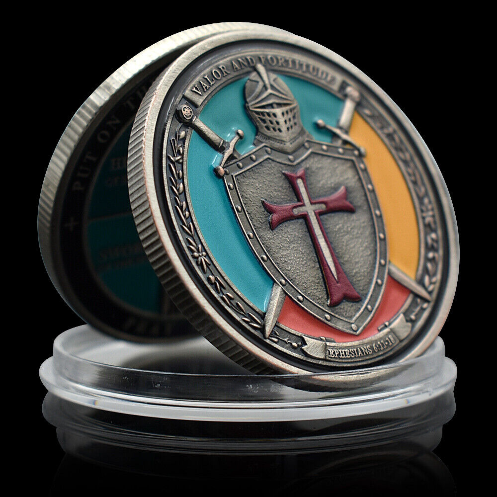 Armor of God Challenge Coin Knight Metal Crafts