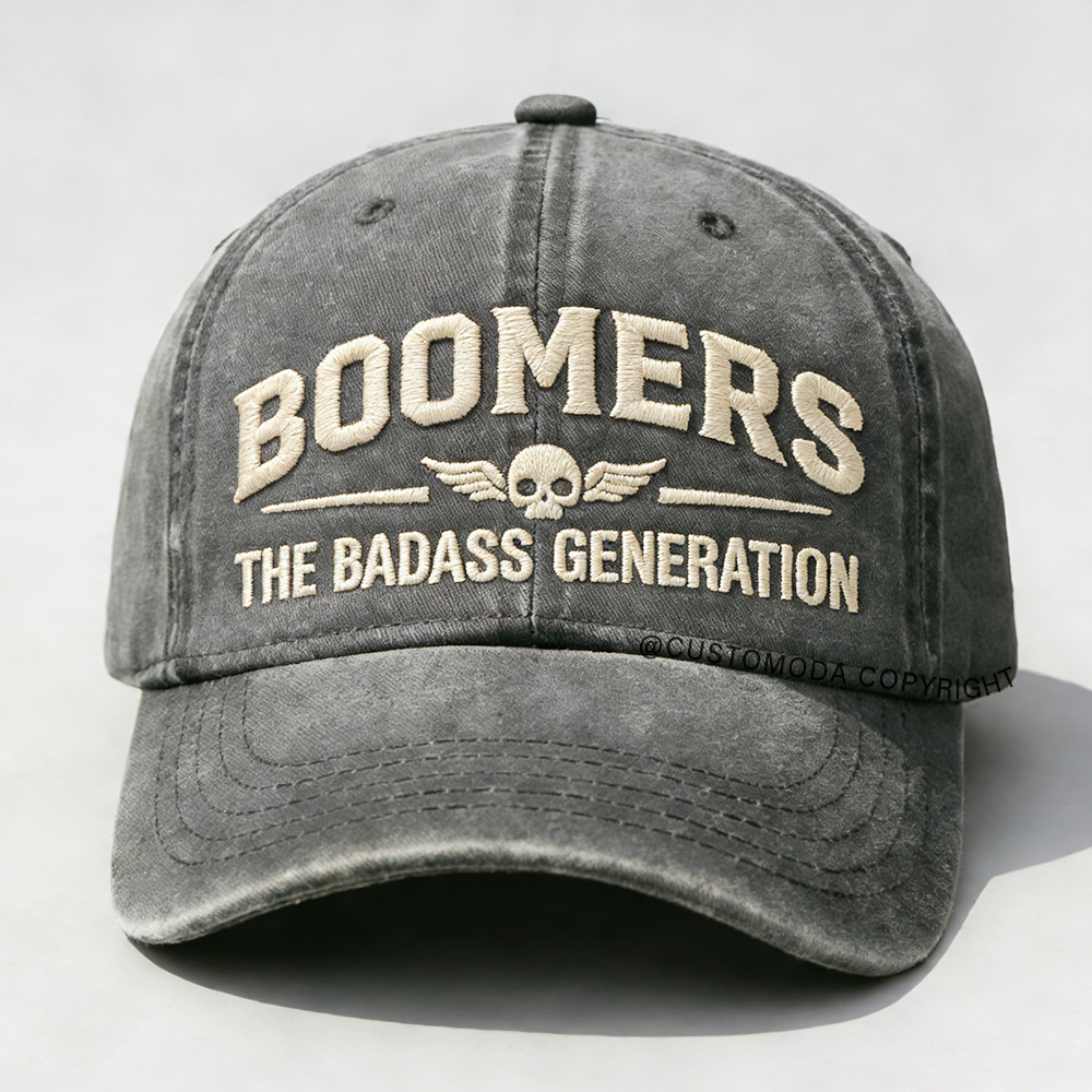 Boomers The Badass Generation Embroidery Cap