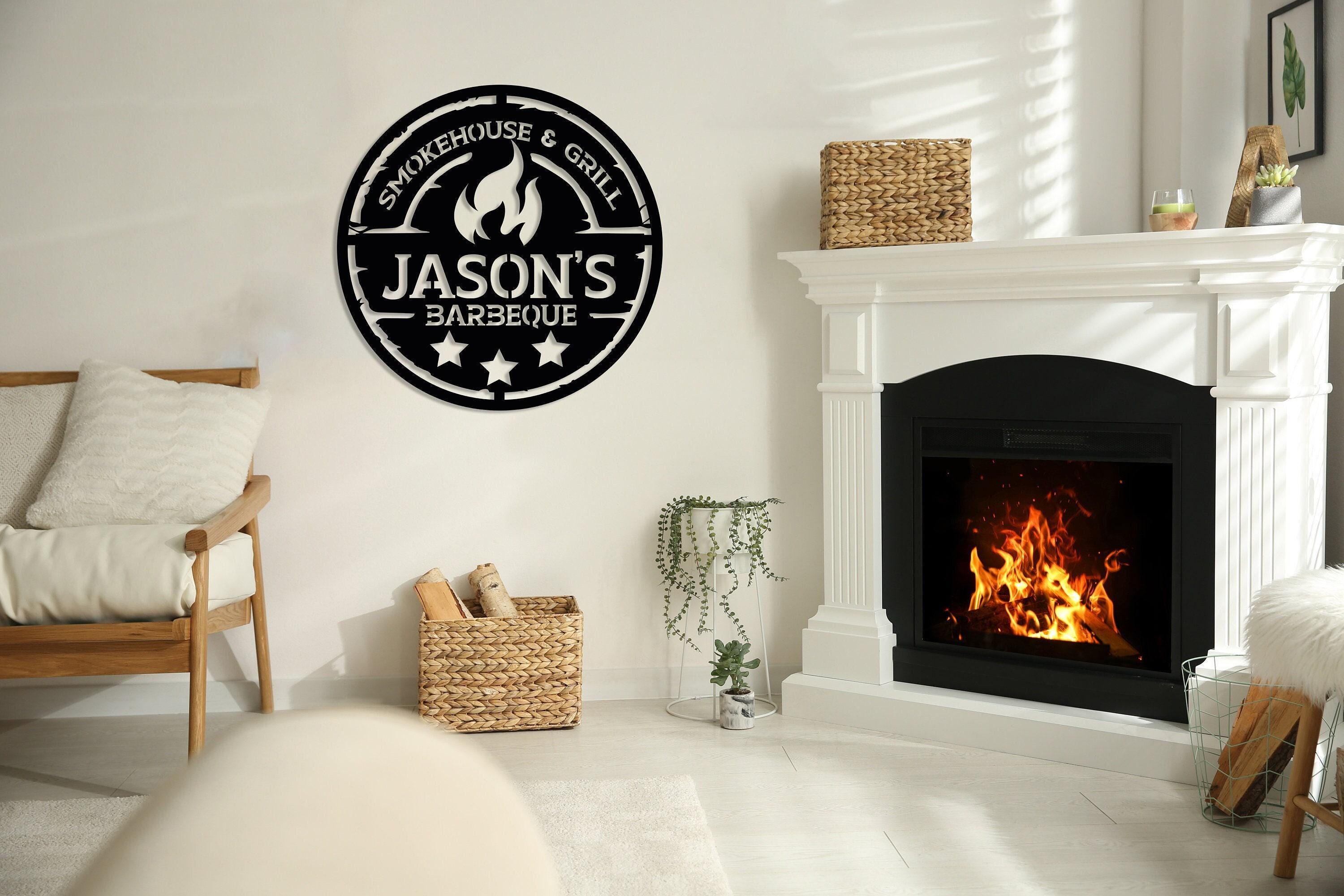 Personalized Metal BBQ Wall Sign | Custom Outdoor Grill Decor & Gift