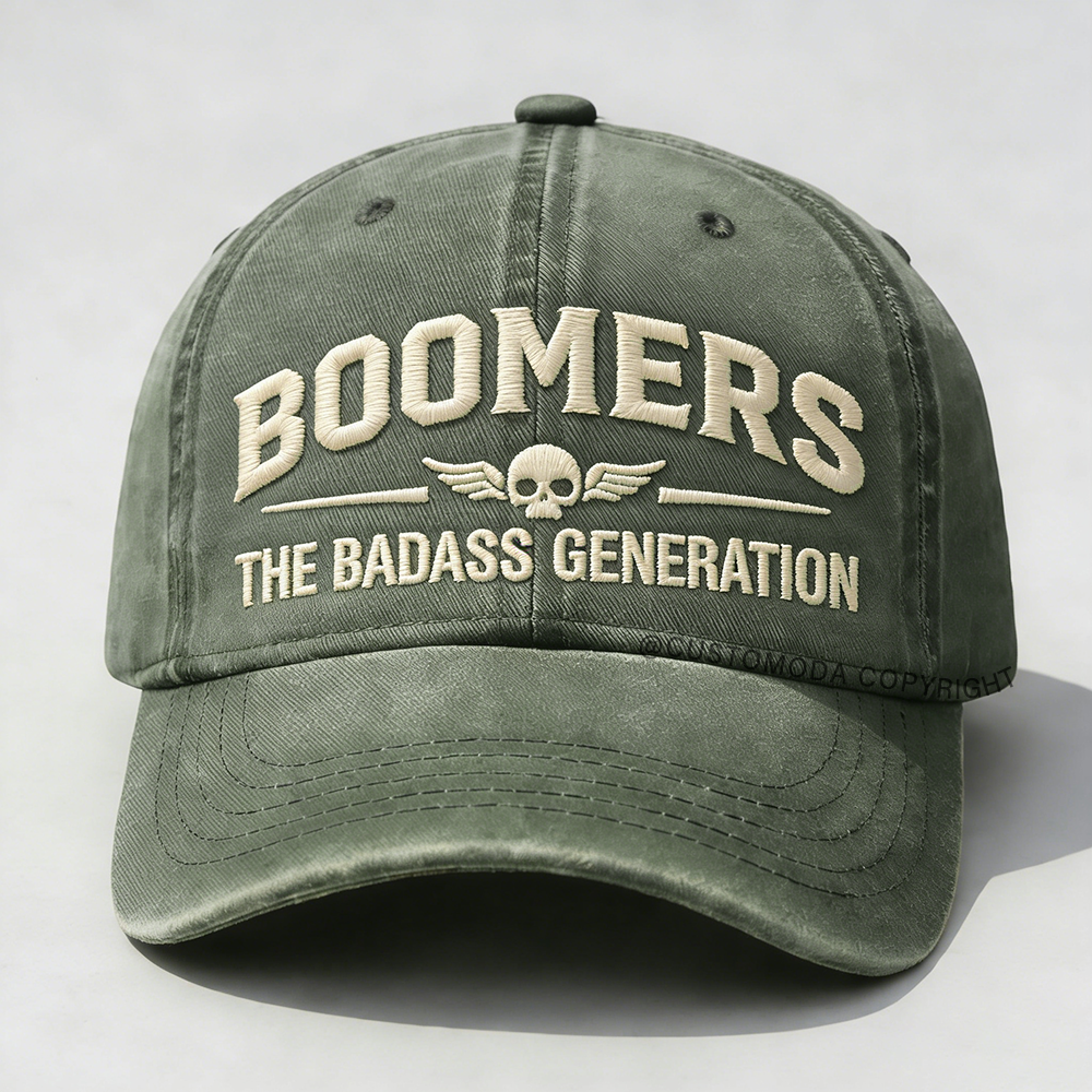 Boomers The Badass Generation Embroidery Cap
