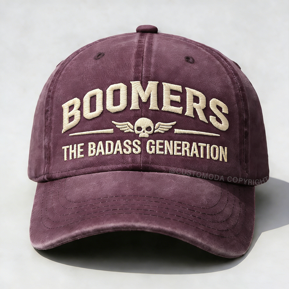 Boomers The Badass Generation Embroidery Cap
