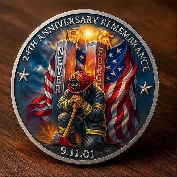 9/11 Remembrance Coin – 24th Anniversary Tribute Edition 🕯️