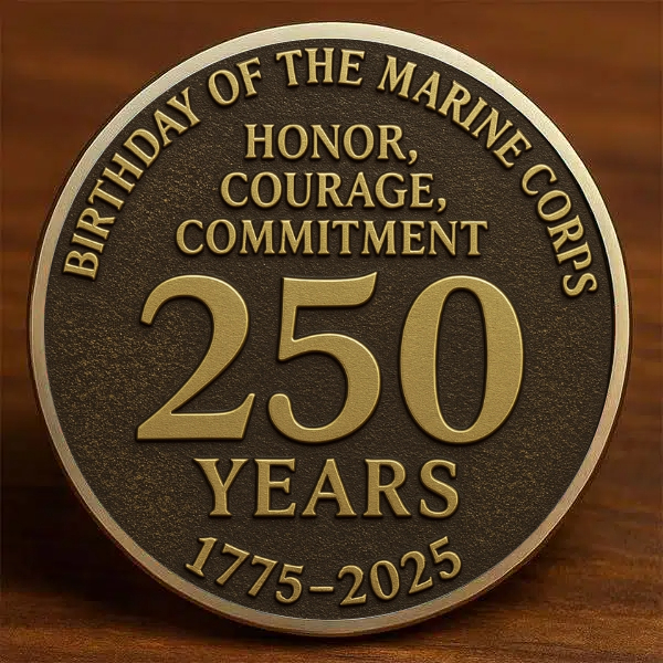  United States Marine Corps 250th Anniversary Coin