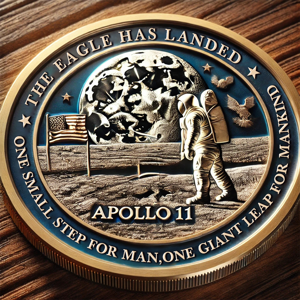 Apollo 11 55th Anniversary NASA Challenge Coin