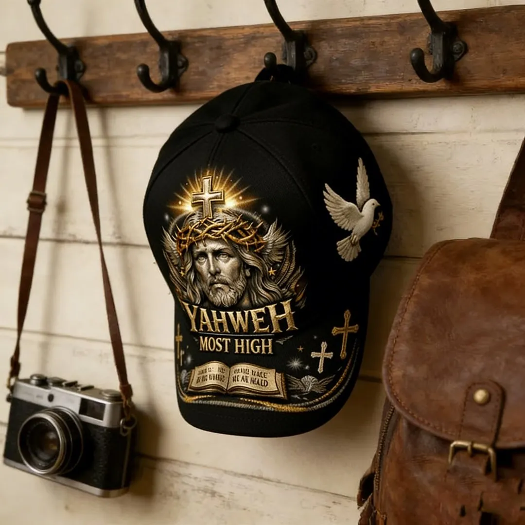 YAHWEH The True Light Faith Printed Hat with Free Faith Coin Gift