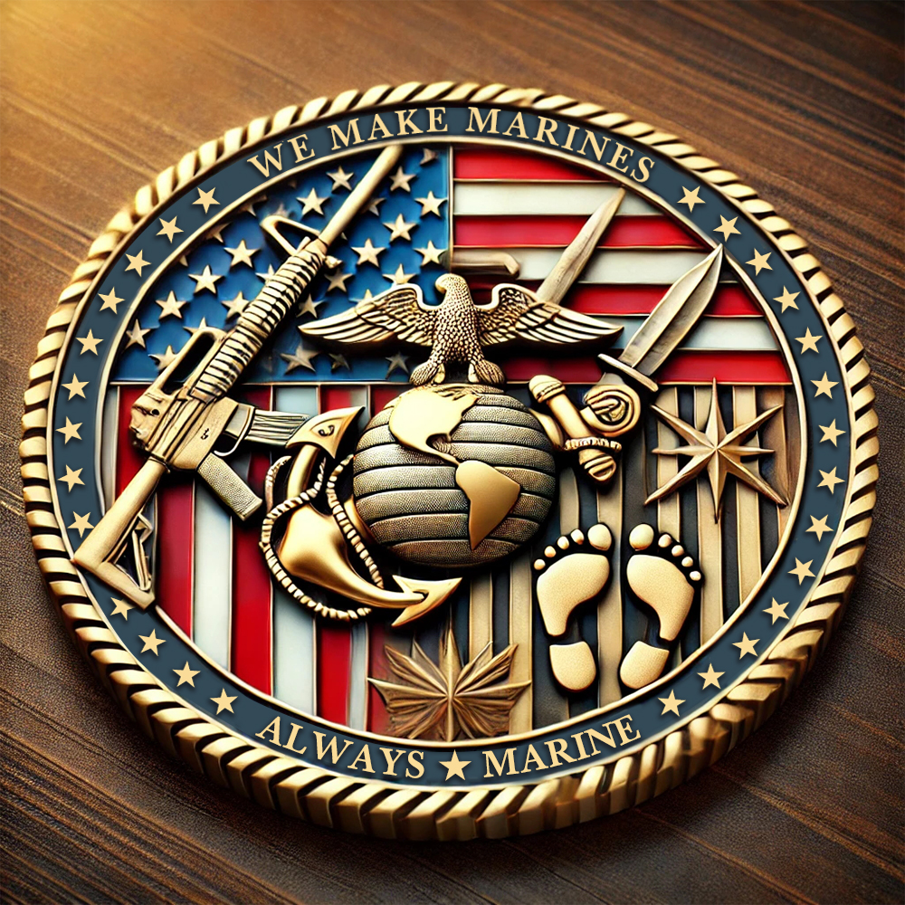 US Marine Corps Drill Instructor Challenge Coin