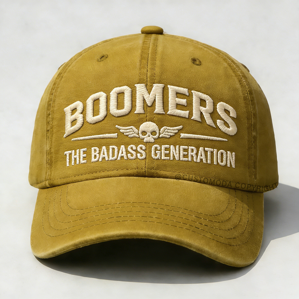 Boomers The Badass Generation Embroidery Cap
