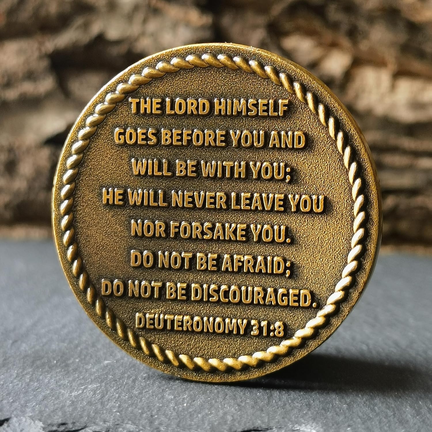  Anchored in Christ Christian Challenge Coin 