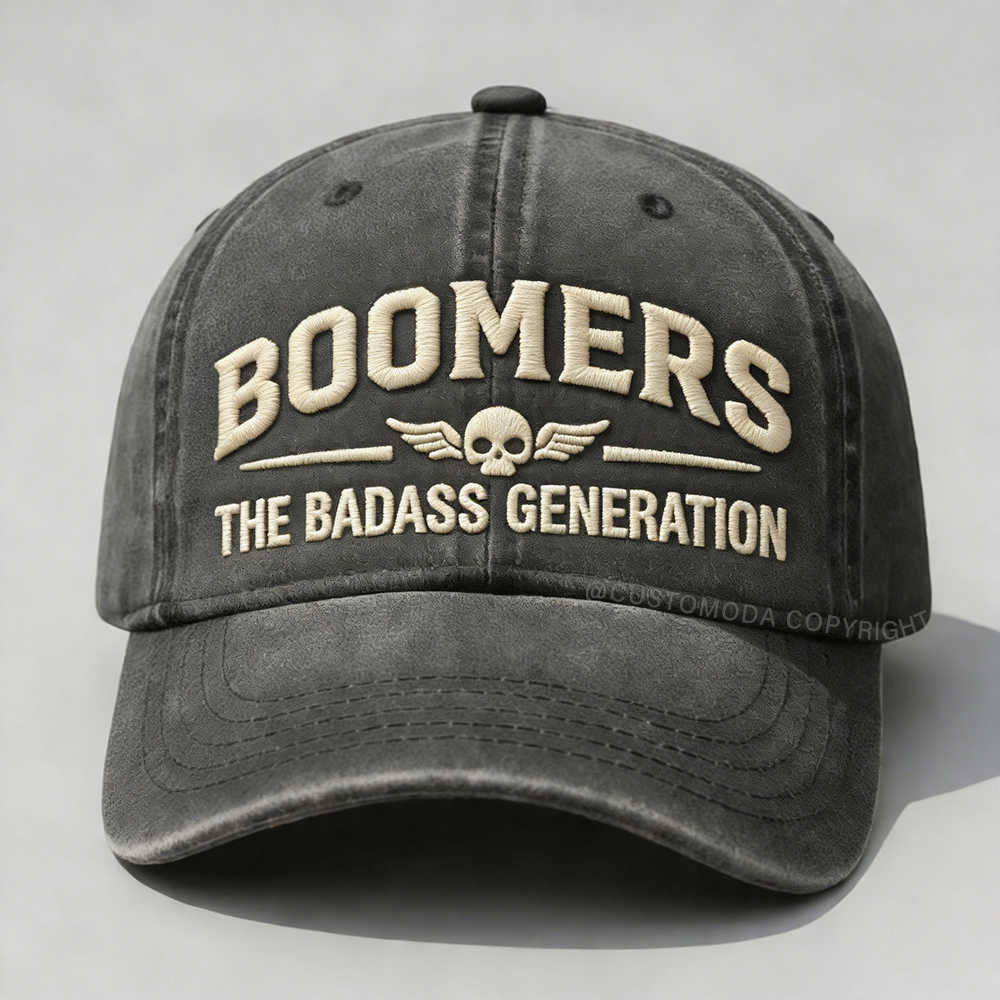 Boomers The Badass Generation Embroidery Cap