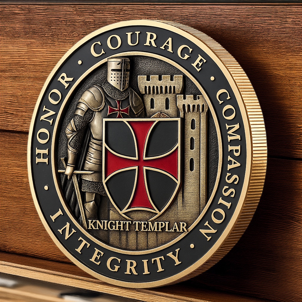 Knight Templar Challenge Coin