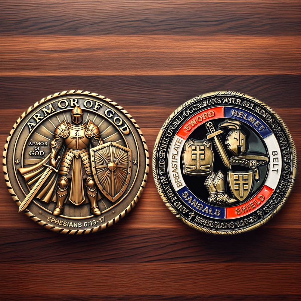 Armor Of God Knights Templar Challenge Coin