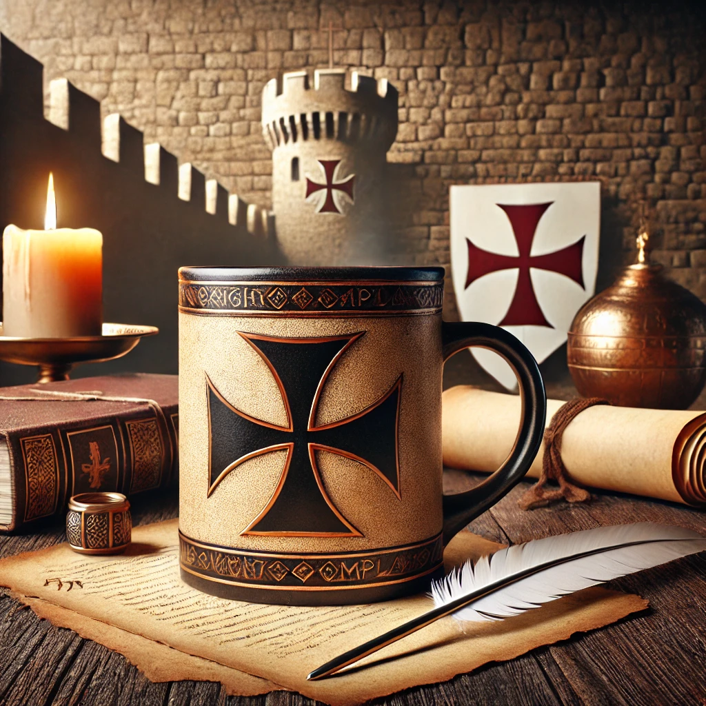 Knights Templar Cross Mug Cup 