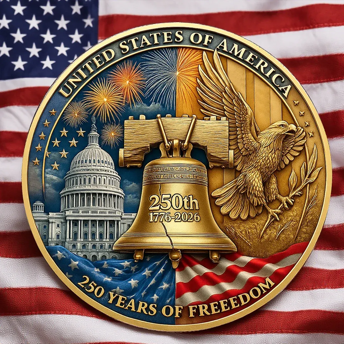 America 250th Anniversary Commemorative Coin