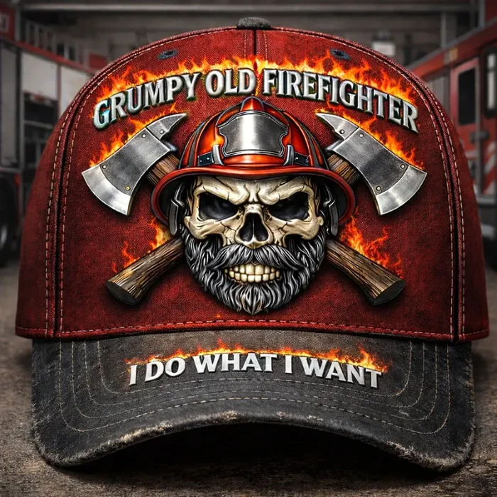 GRUMPY OLD FIREFIGHTER – Cap of Unapologetic Command