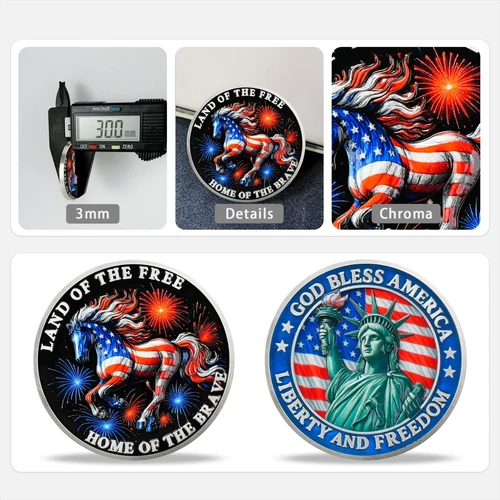 United States Challenge Coin Collection - God Bless The America Land of The Free - Picture 11 of 16