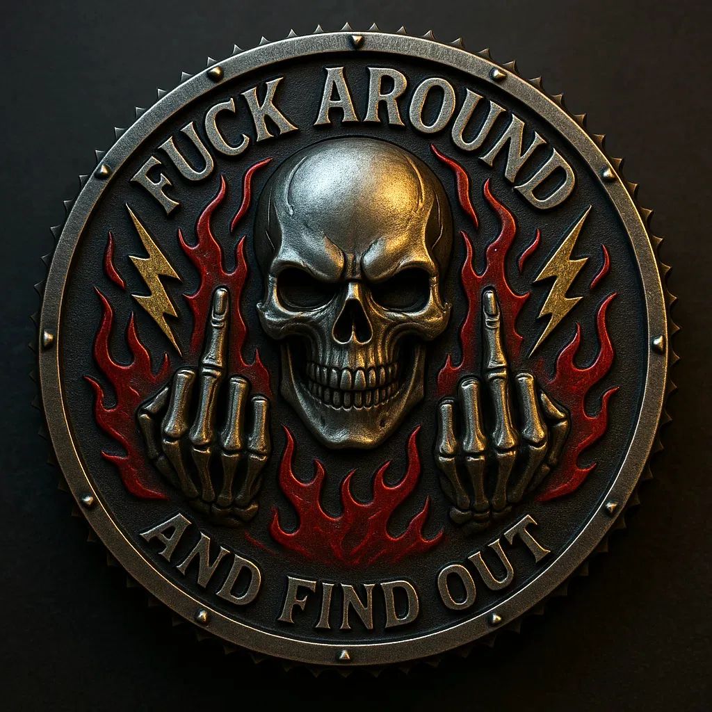 “F.A.F.O.” Challenge Coin – STAY READY, ALWAYS 🔥💀 