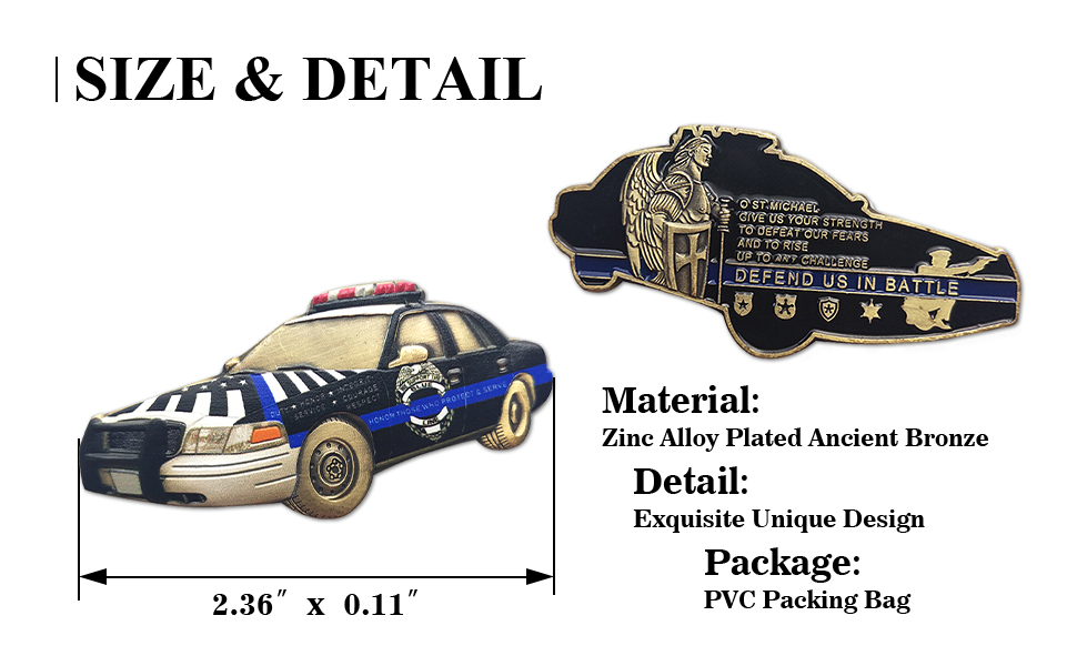 police defend us in battle souvenir gift
