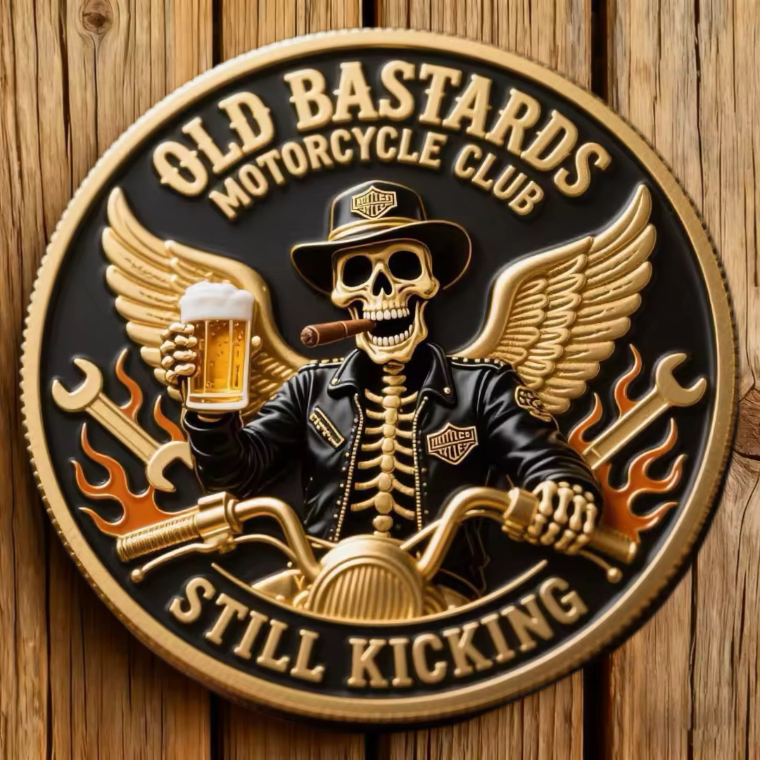 Old Bastards Motorcycles Club – 🏍🙏Motorcycle Guardian Coin