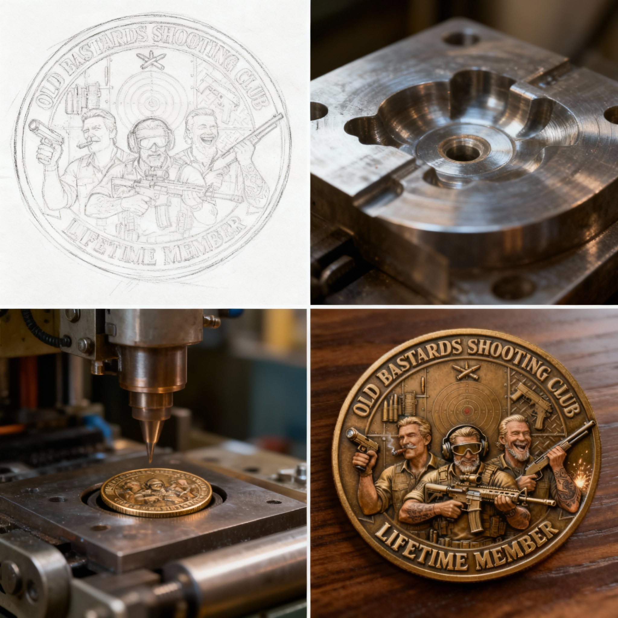 Old Bastards Motorcycles Club – 🏍🙏Motorcycle Guardian Coin