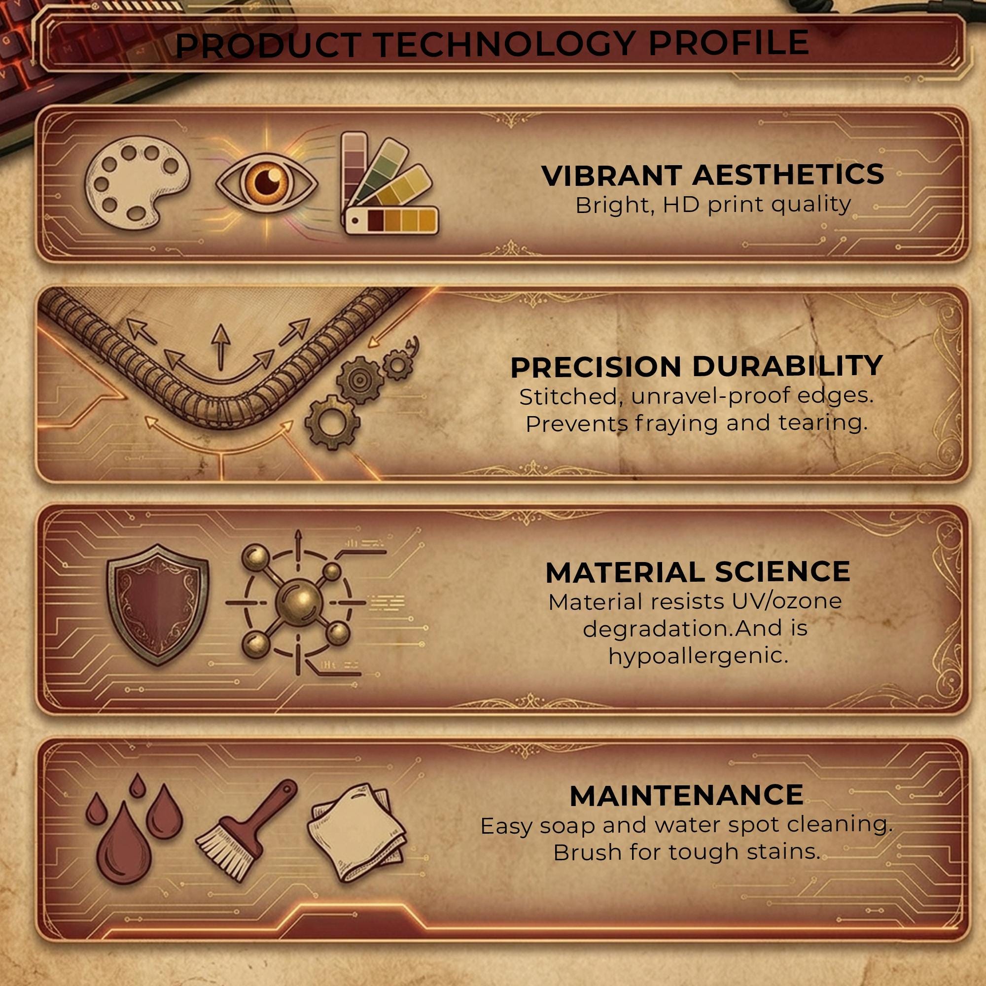 Odyssey Journey Map Desk Mat