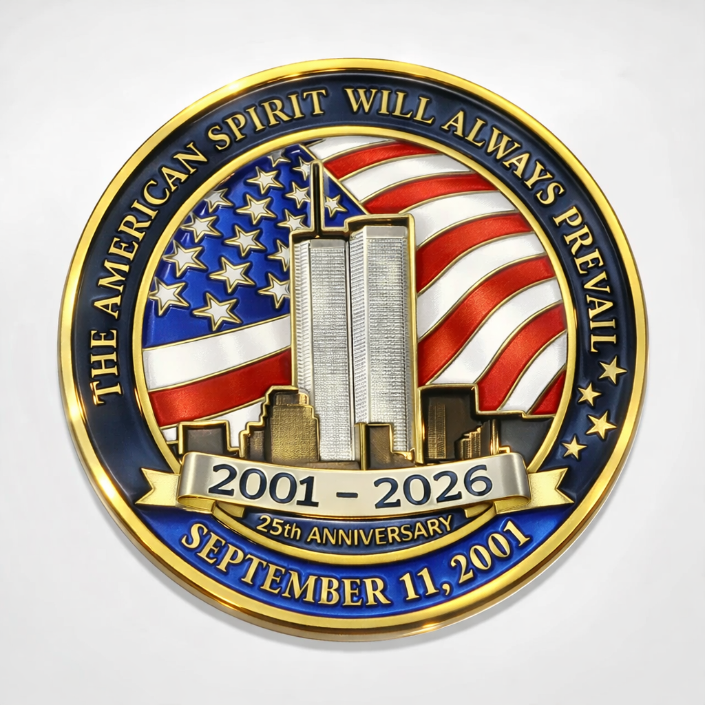 9/11 25th Anniversary Memorial Coin