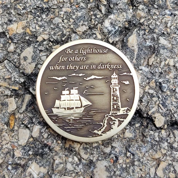 Guiding Light Compass Coin