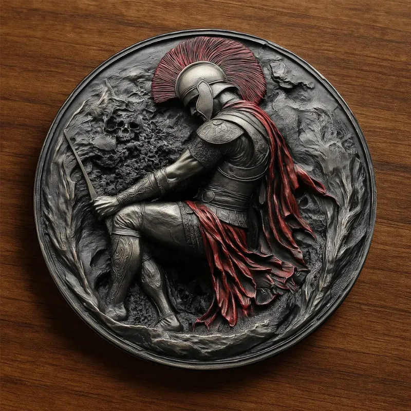 🛡️ Spartan Warrior 3D Commemorative Coin