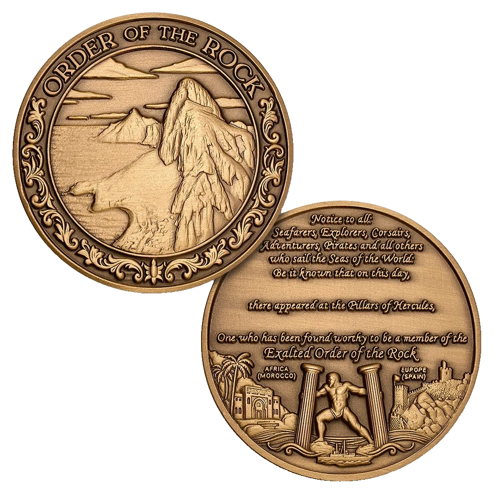NAVY ORDERI OF THE ROCK STRAIT OF GIBRALTAR CHALLENGE COIN