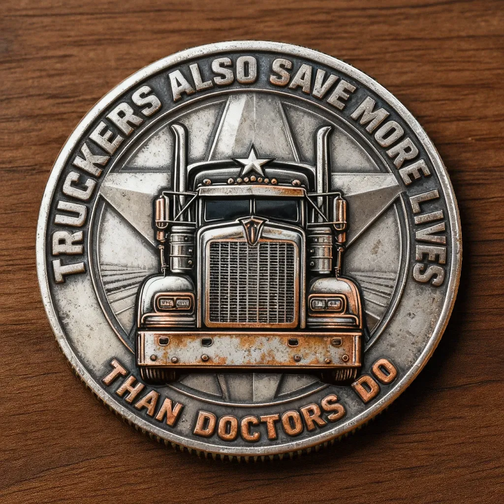 🏆Black Friday 60% OFF - 🚛 TRUCKERS SEE MORE ASSHOLES THAN DOCTORS – COMMEMORATIVE COIN