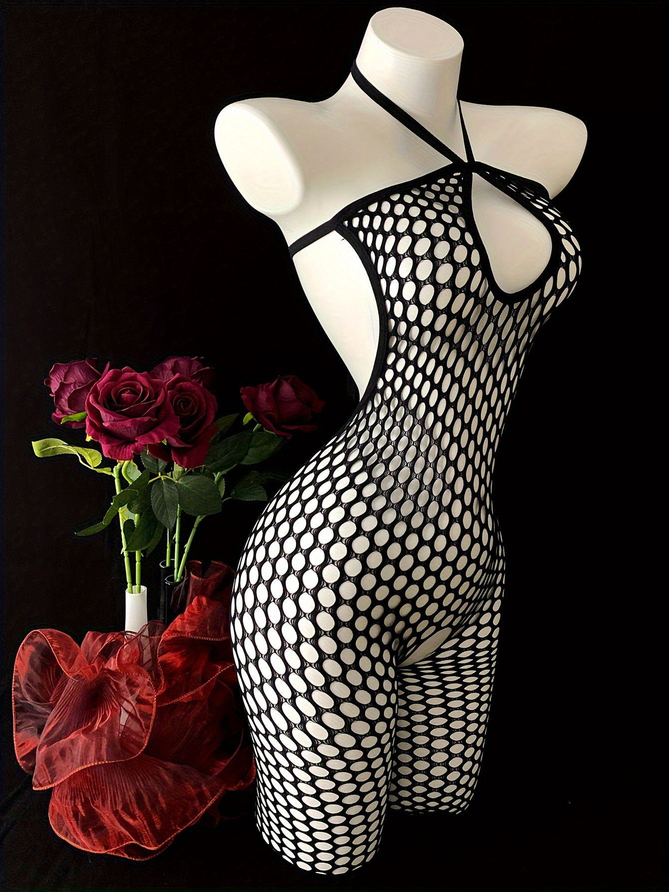 Elegant Women'S Plus Size Sexy Lingerie Bodystockings 