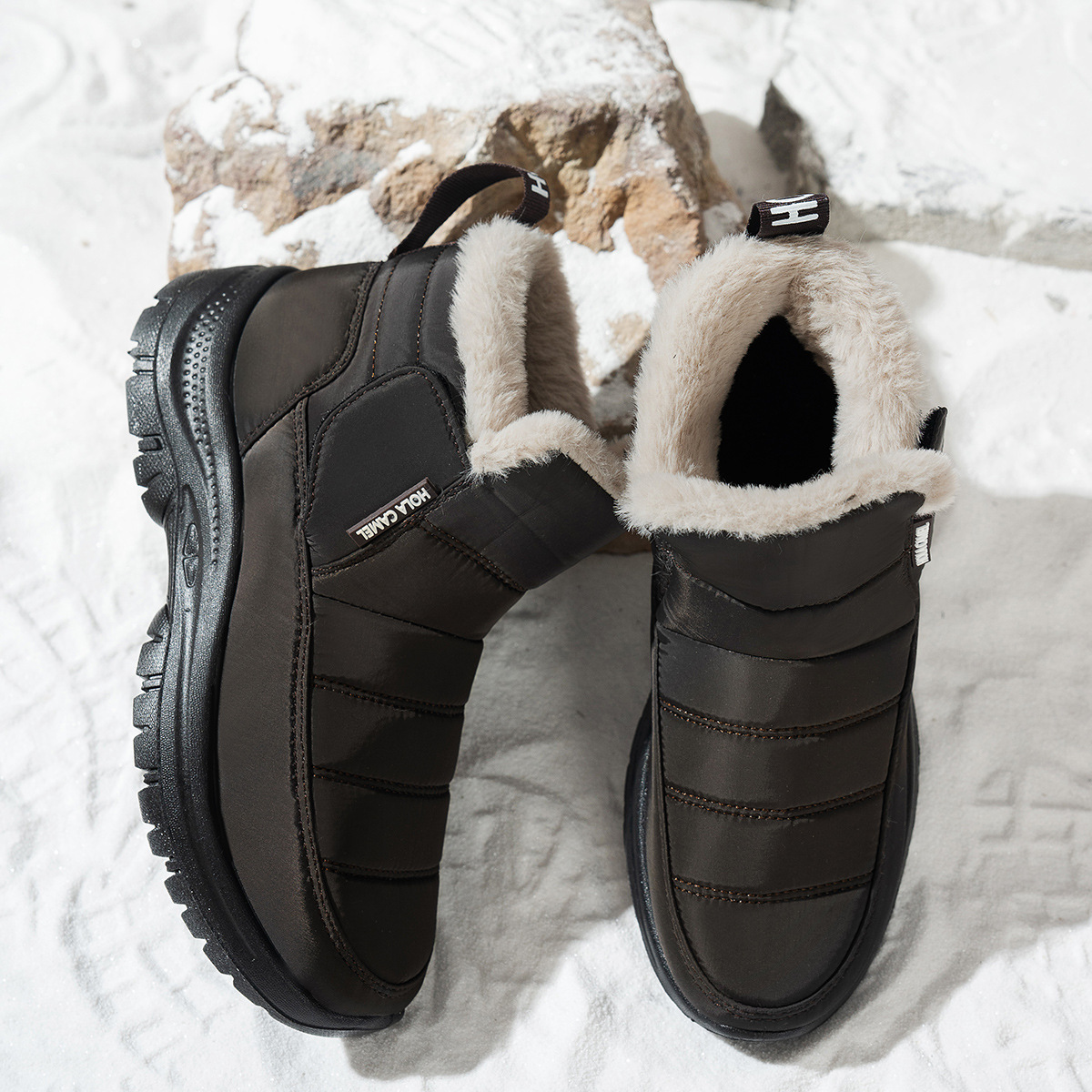 Women’s Insulated Snow Boots – Waterproof, Non-Slip & Fur Lined | Comfortable Warm Winter Shoes for Mature Women