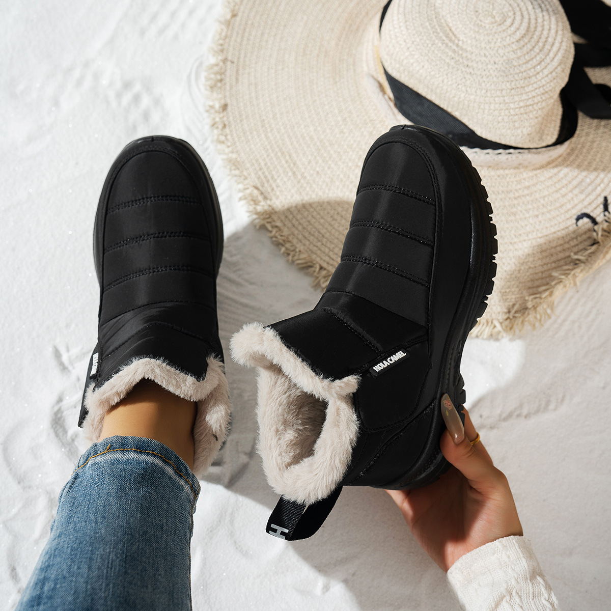 Women’s Insulated Snow Boots – Waterproof, Non-Slip & Fur Lined | Comfortable Warm Winter Shoes for Mature Women