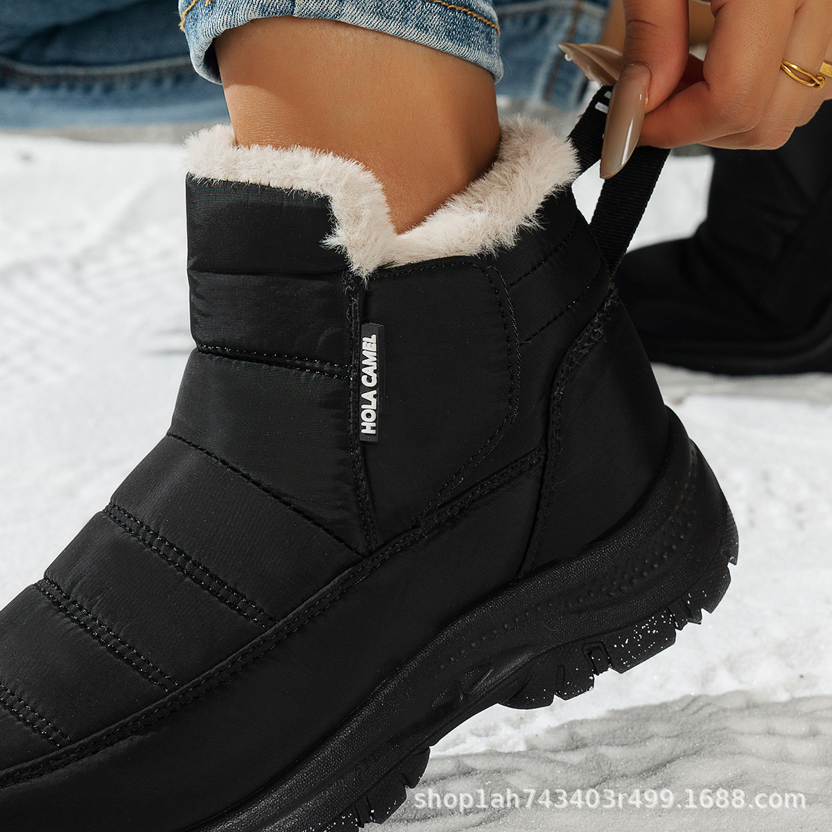 Women’s Insulated Snow Boots – Waterproof, Non-Slip & Fur Lined | Comfortable Warm Winter Shoes for Mature Women